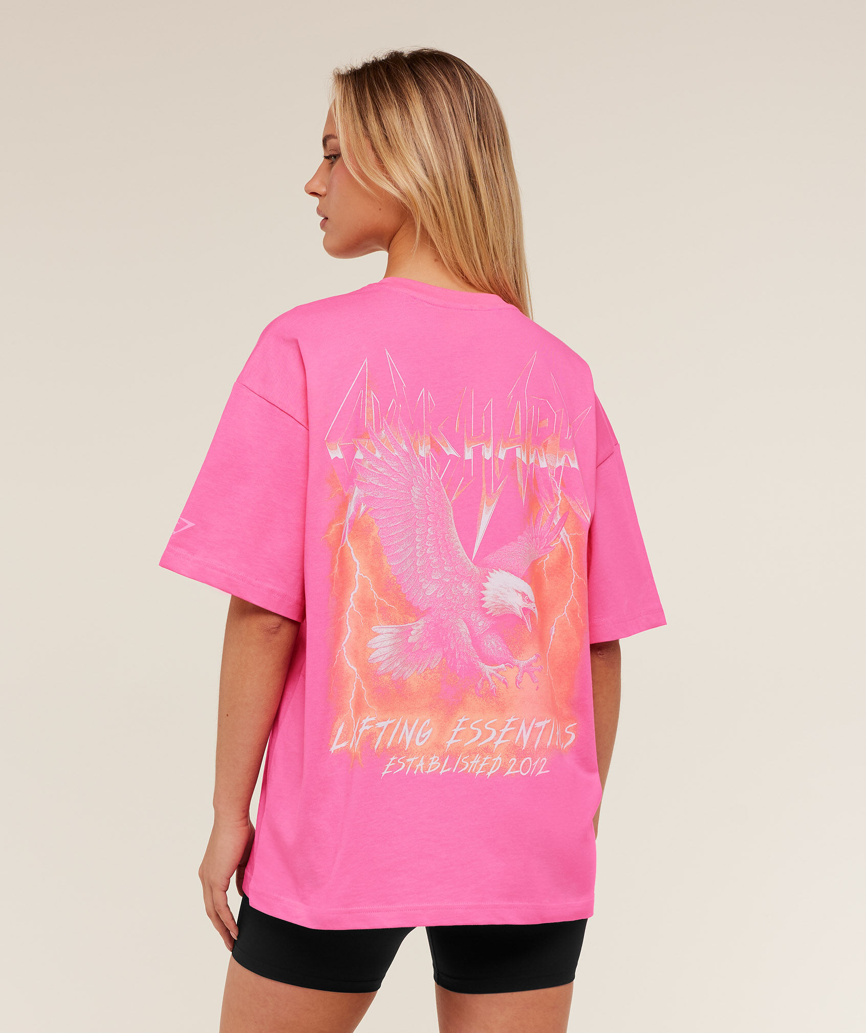 Eagle Band Style Graphic Short Sleeve T-Shirt