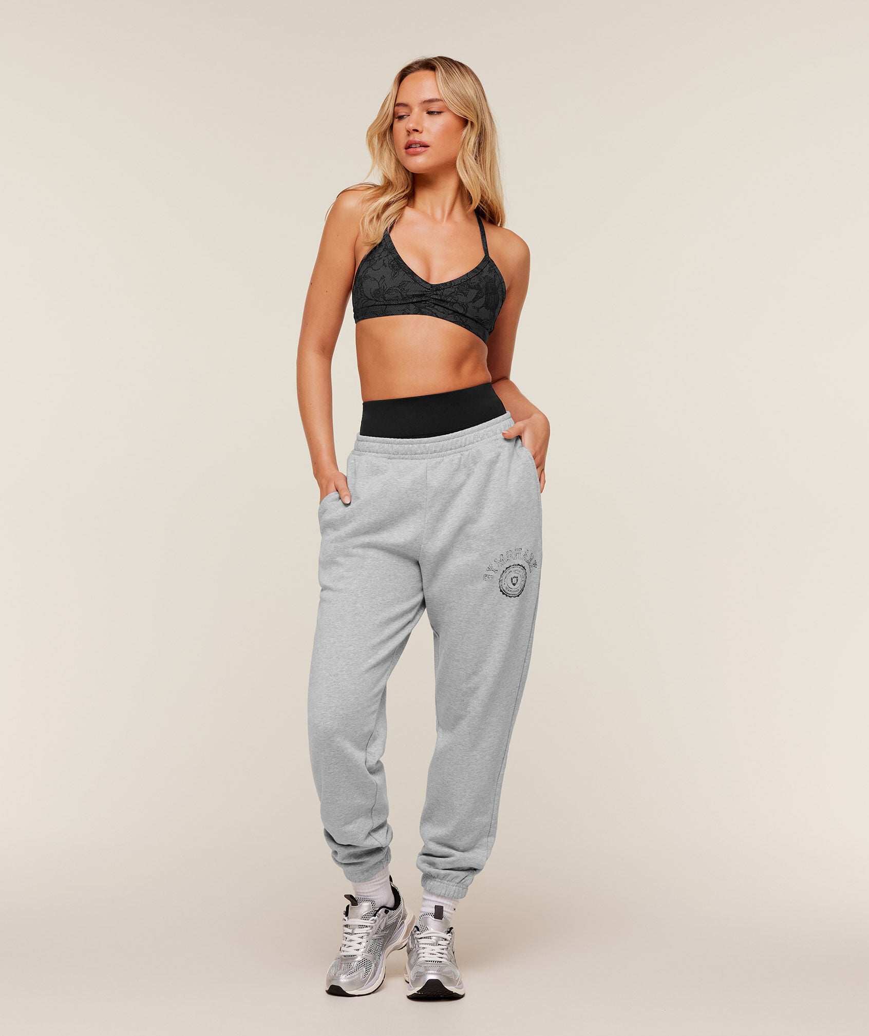 Worn Crest Graphic Jogger