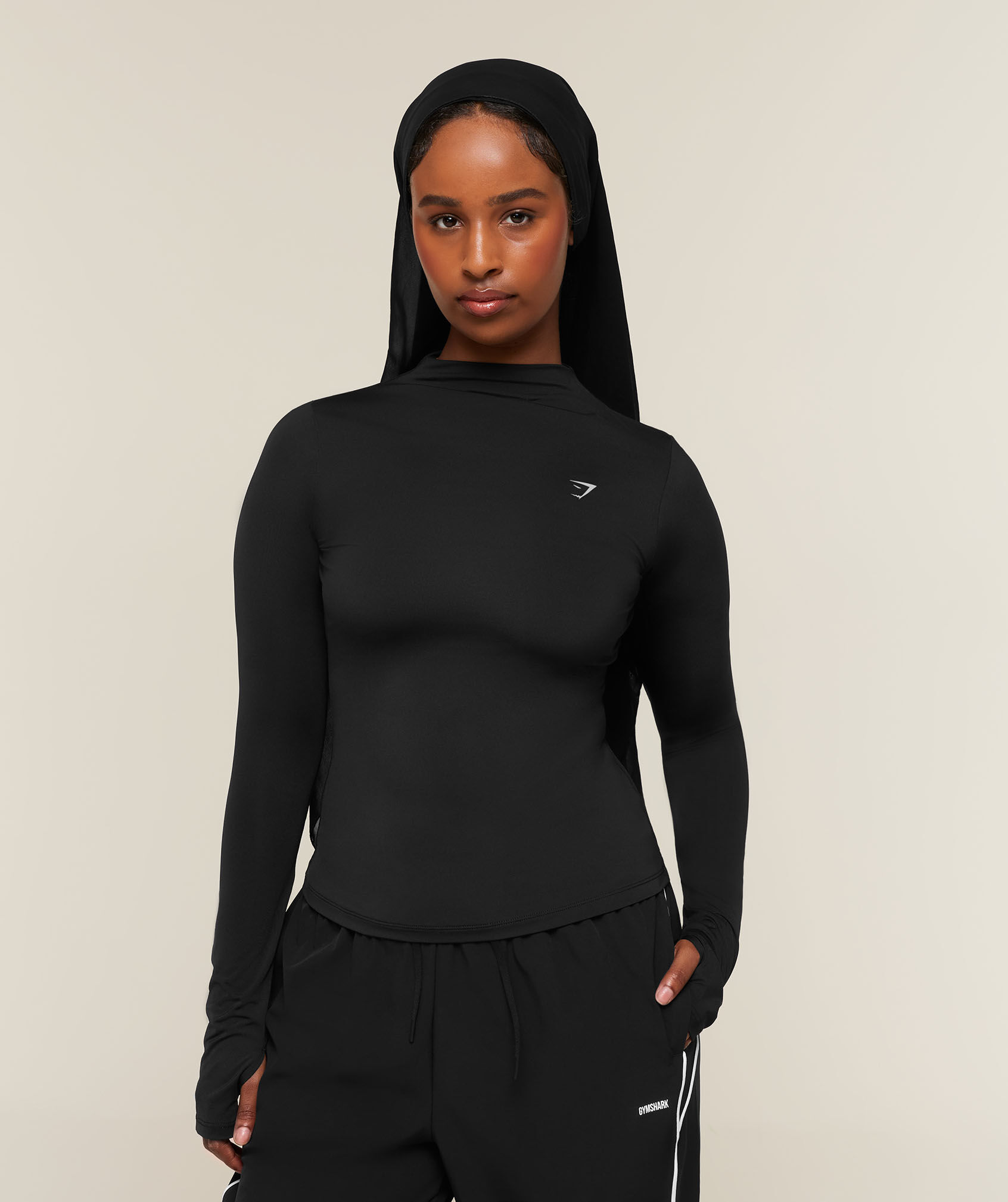 Running High Neck Long Sleeve Top
