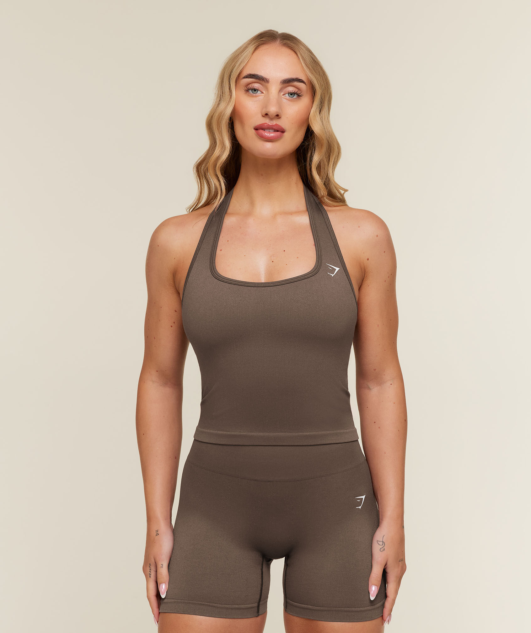 Adapt Solid Halterneck Top
