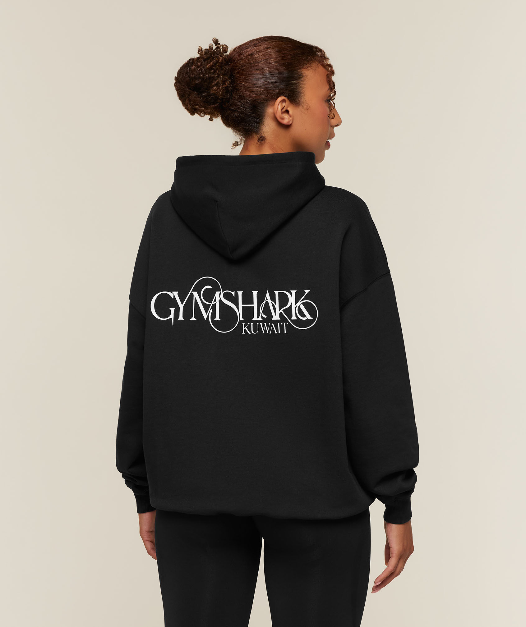 Curly Font Kuwait Graphic Hoodie
