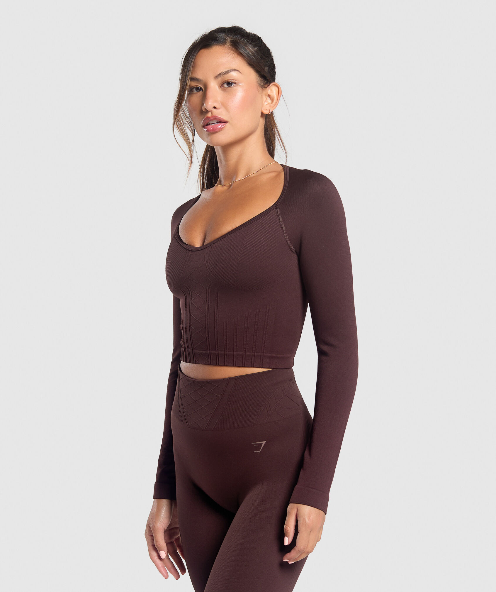 Corset Seamless Long Sleeve Top