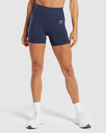 Vital Seamless Shorts:Heavy Blue/ Marl:L