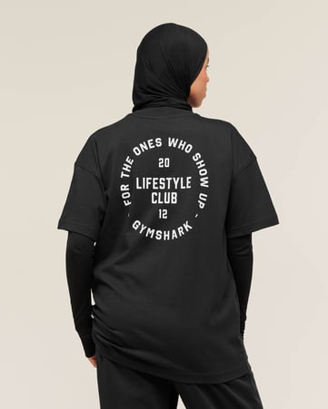 2012 Lifting Club Graphic Oversized T-Shirt