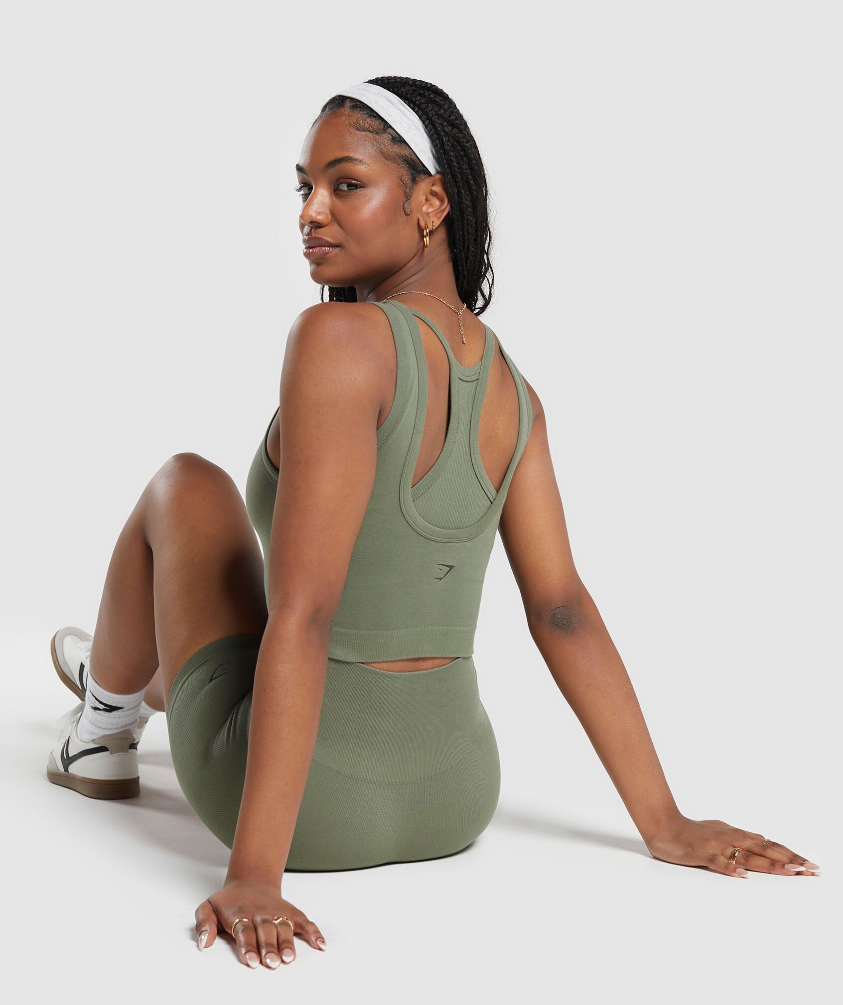 Ribbed Cotton Seamless Body Fit Tank