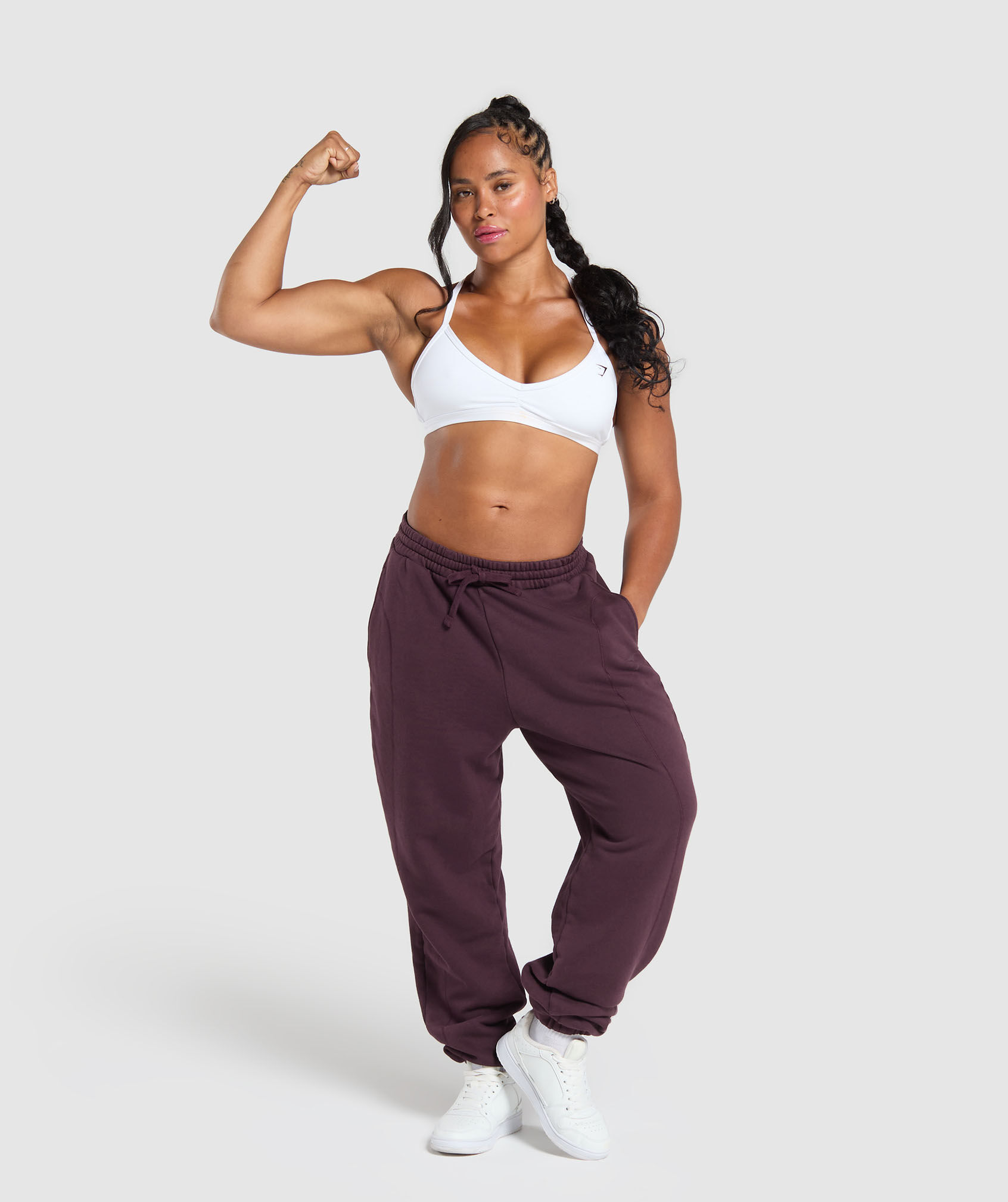 Shop Gymshark Power Washed Joggers Depth Purple Acid Wash Gymshark Oman