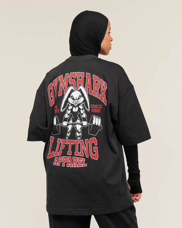 Lifting Club Arabic Graphic Oversized T-Shirt
