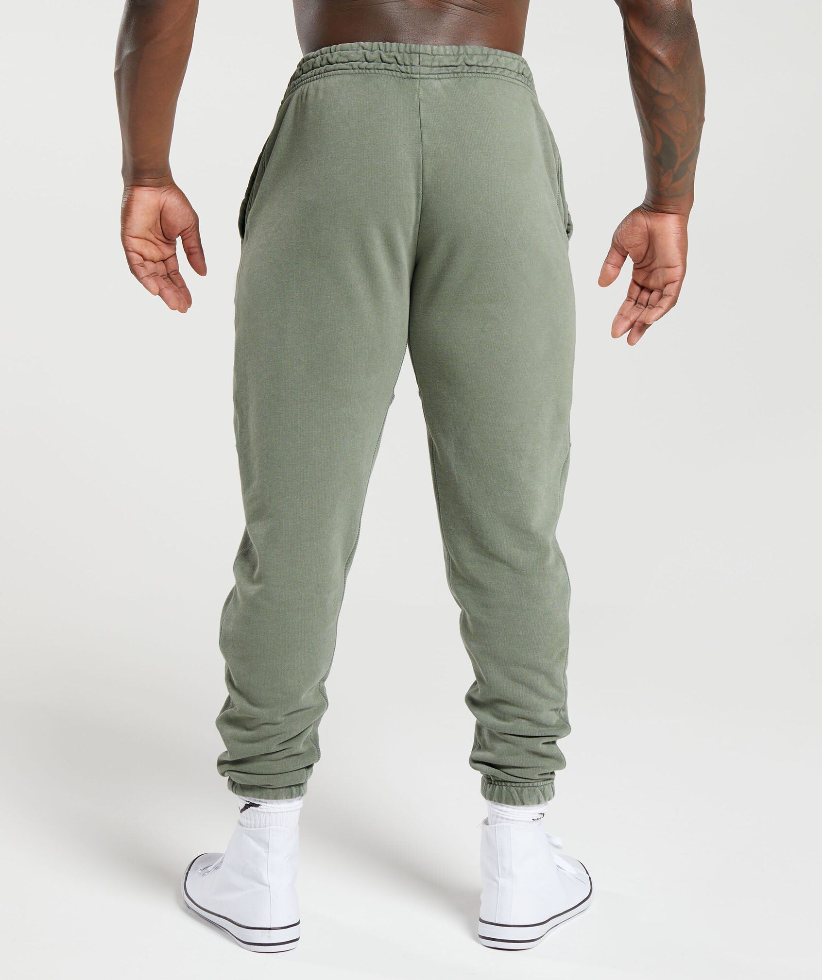Shop Power Washed Joggers Dusk Green Gymshark Dubai UAE