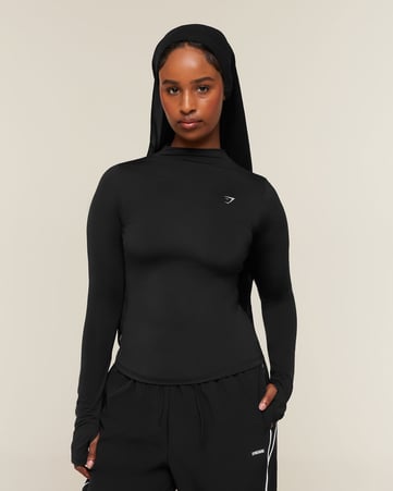 Running High Neck Long Sleeve Top