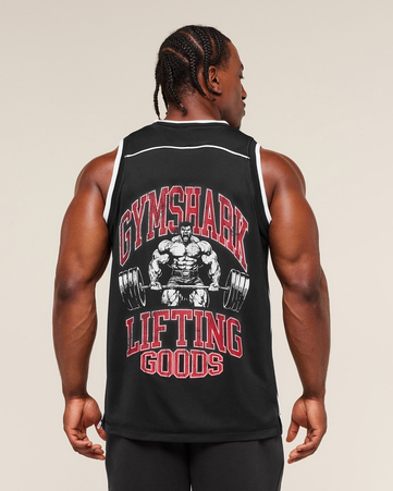 Graphic Basketball Mesh Tank