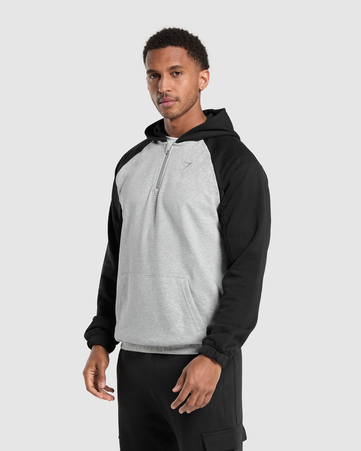 1/4 Zip Raglan Hoodie