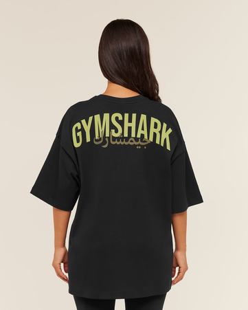 Power Overlay Oversized Graphic T-Shirt