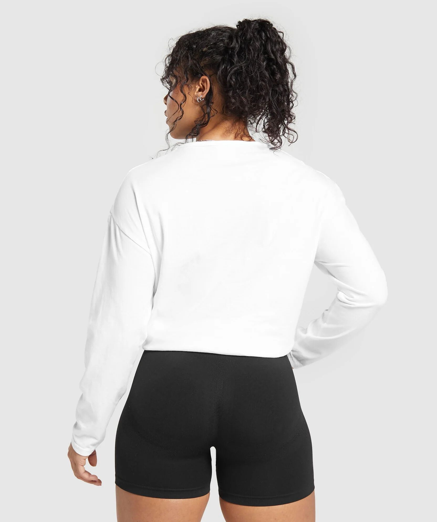 Lifting Oversized Cotton Long Sleeve Top