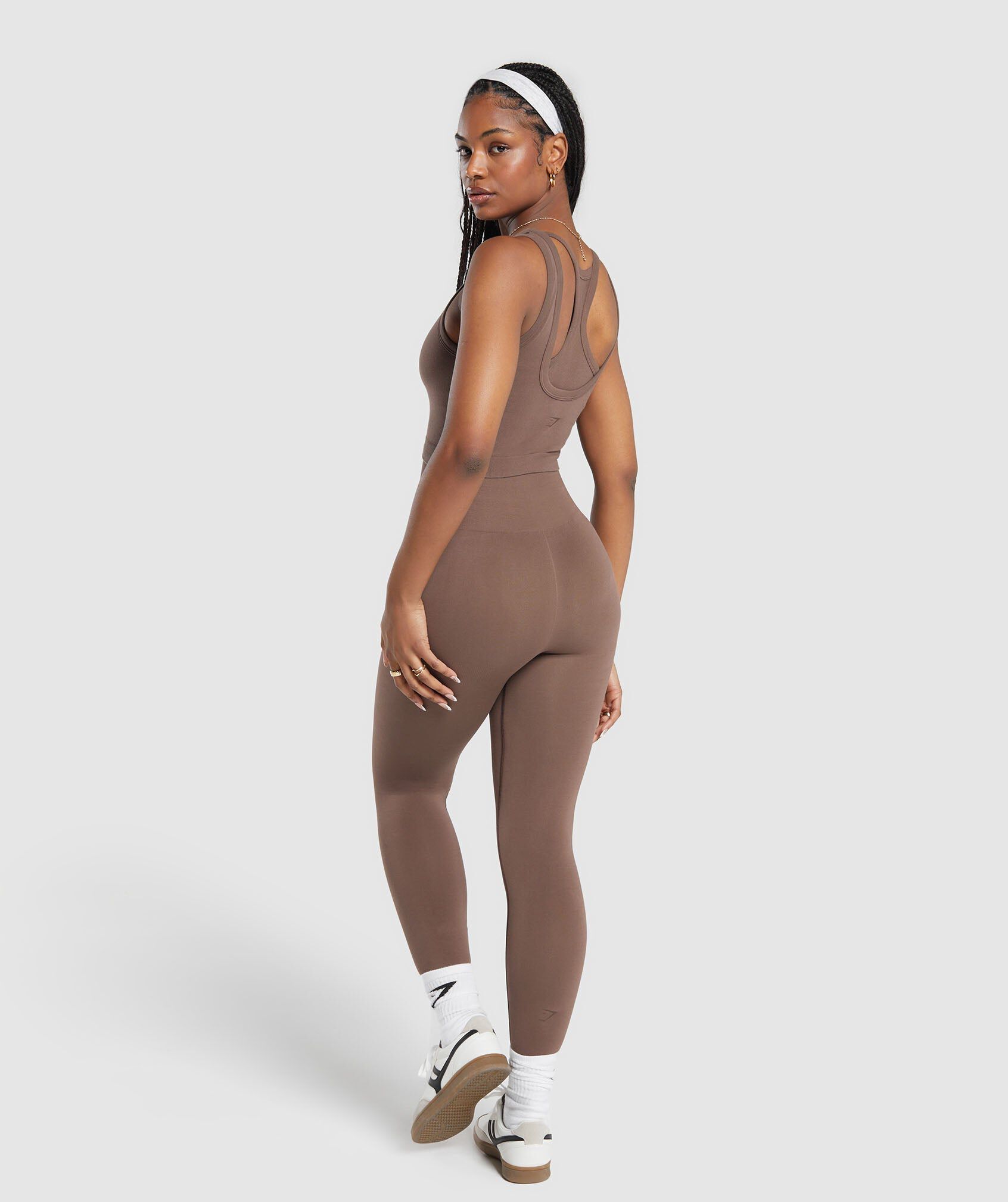 Ribbed Cotton Seamless Body Fit Tank