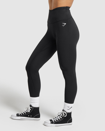 Mesh Waistband Leggings