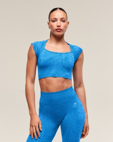 Adapt X Whitney Animal Seamless Crop Top