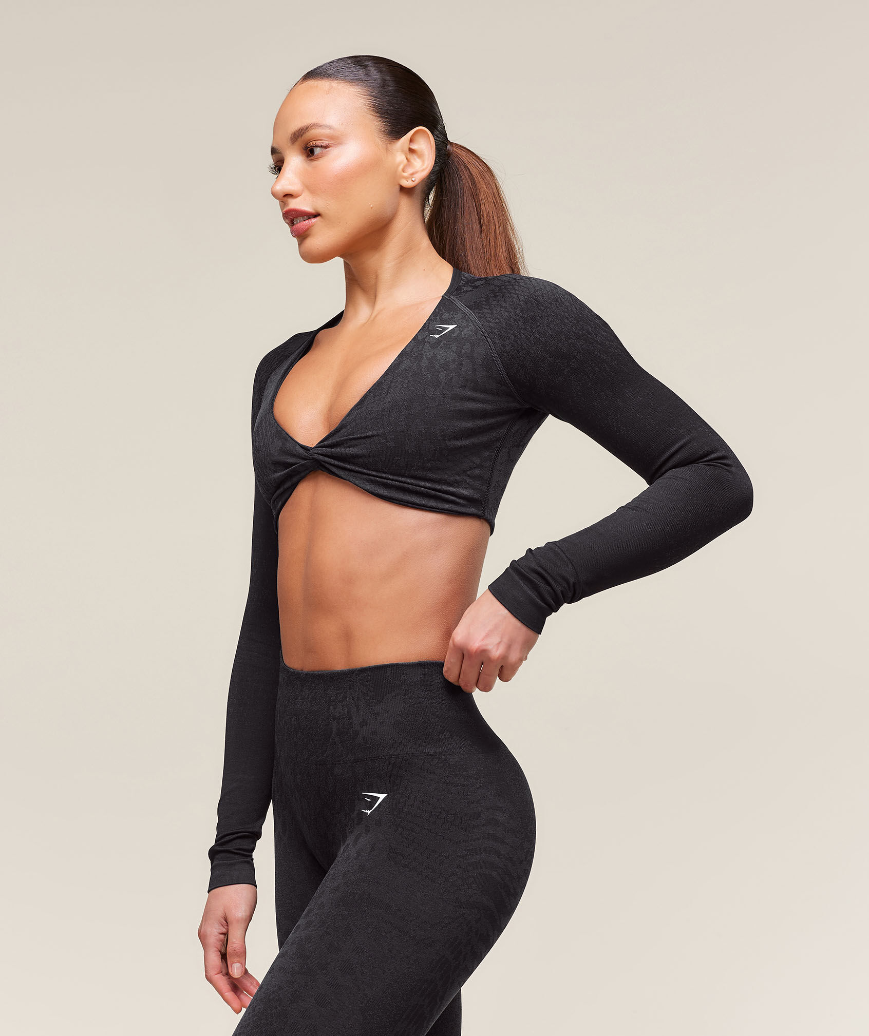 Adapt X Whitney Animal Seamless Long Sleeve Top