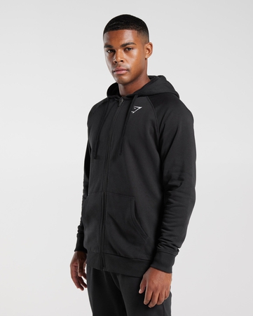 Crest Zip Up Hoodie