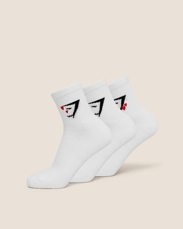 Sharkhead Hearts Graphic Midi 3pk