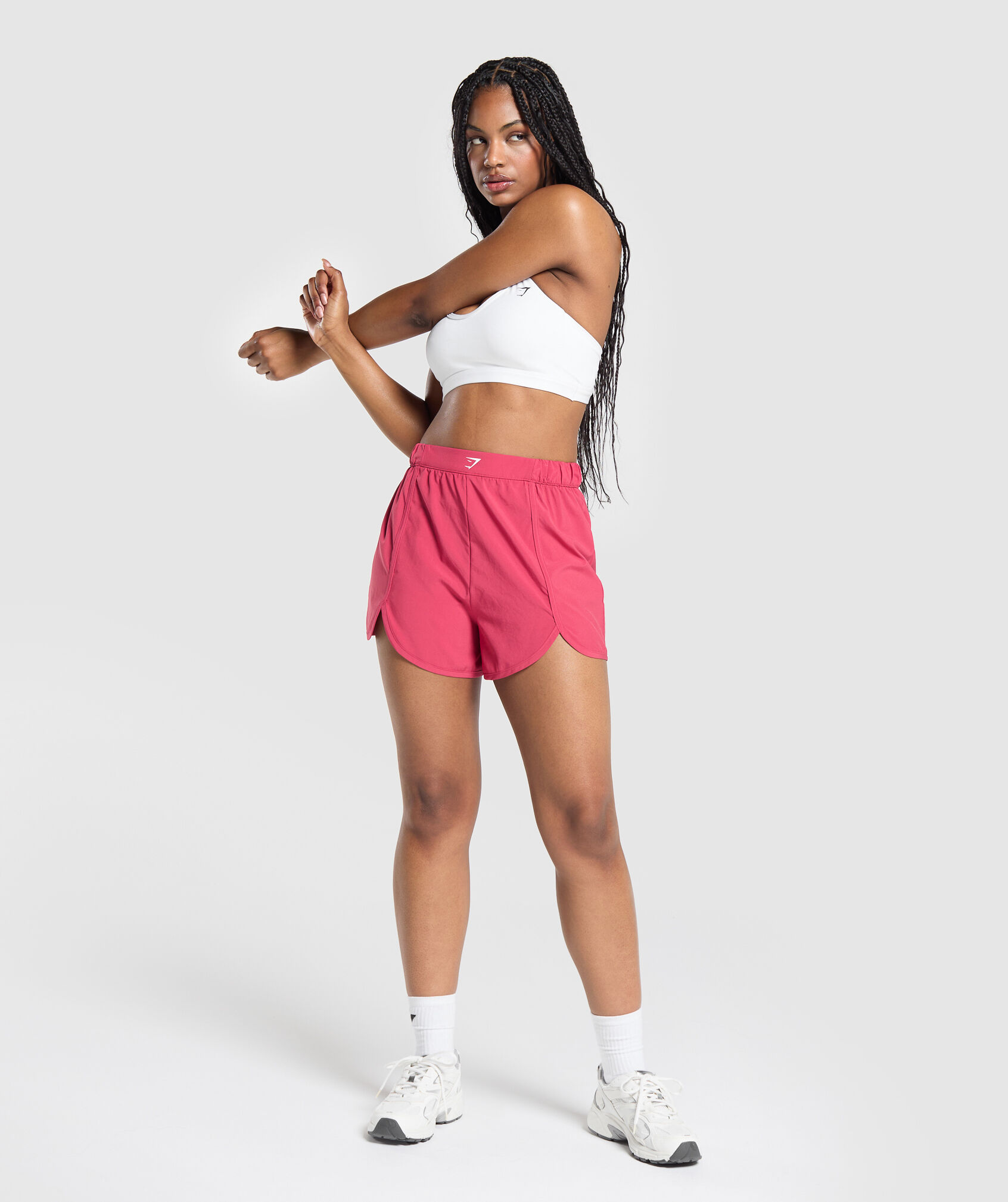 Scallop Hem Shaped Short