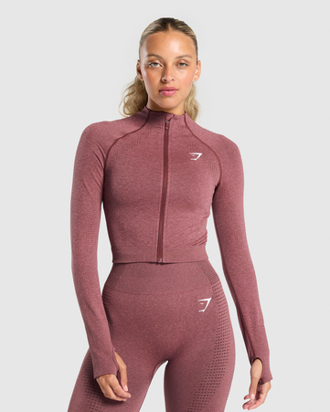 Vital Seamless Midi Zip Pullover