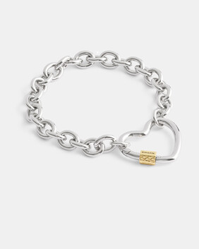 Carabiner Heart Bracelet
