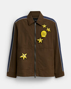 Brain Dead Nylon Racer Jacket In Recycled Polyamide