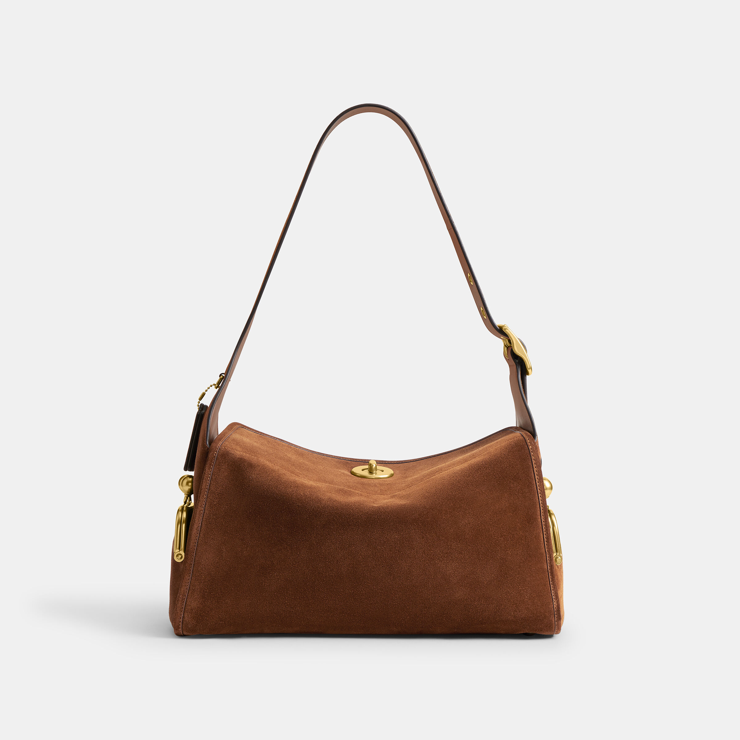バッグ COACH SHOULDER BAG TURN LOCK BROWN 9014 Buy COACH Turnlock Haversack Bag Brown Online in UAE