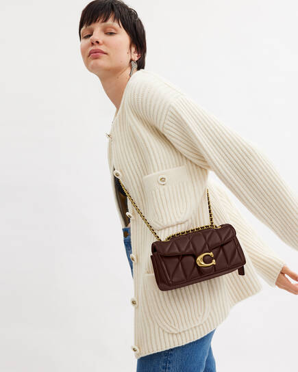 Buy COACH Tabby Shoulder Bag 20 With Pillow Quilting Brown Online 