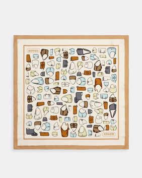 Coach Originals Bag Print Silk Bandana