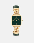 Cass Twisted Leather Watch, 22mm