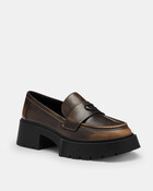 Leah Platform Loafer In Loved Leather