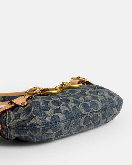 Buy COACH Belted Ergo Shoulder Bag 26 In Signature Loved Denim 
