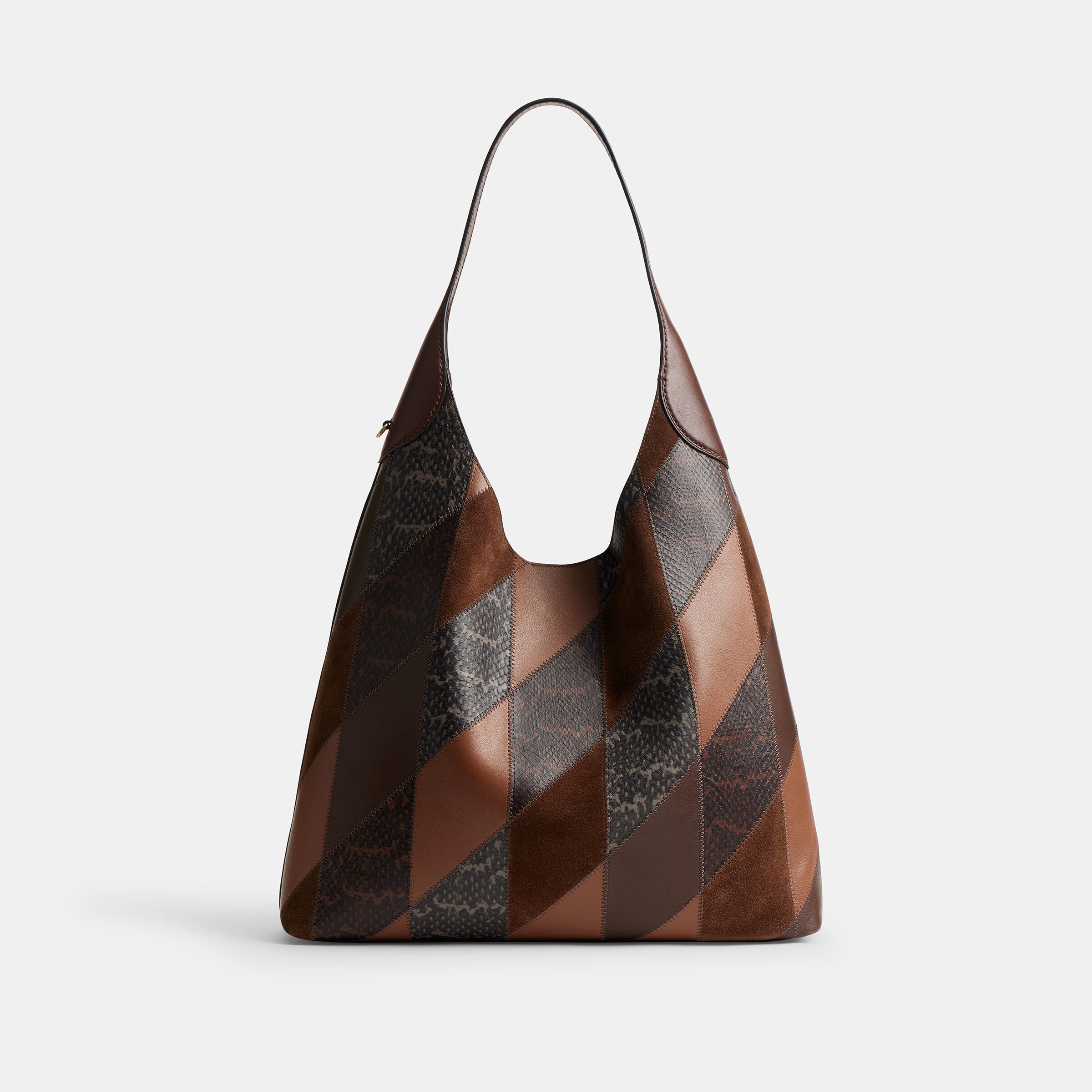 Buy COACH Brooklyn Shoulder Bag 39 With Snakeskin Patchwork DARK