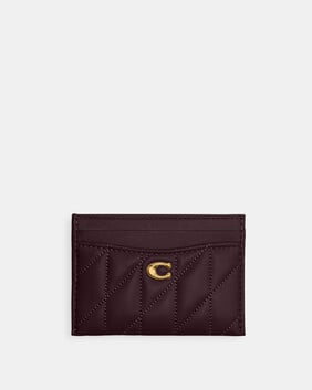 Essential Card Case With Pillow Quilting