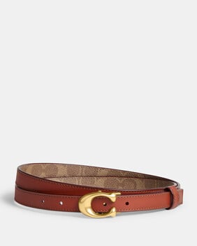 Sculpted Signature Buckle Reversible Belt, 20mm
