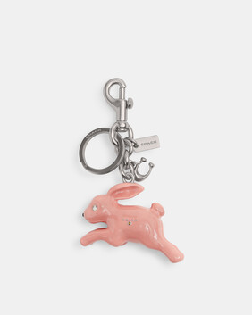 حلية حقيبة بتصميم أرنب