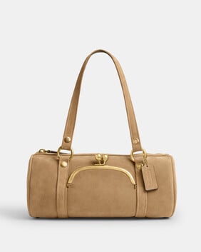 Kisslock Barrel Bag