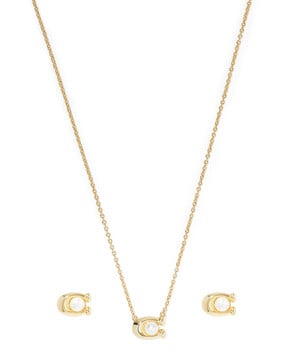 C Pearl Necklace Set