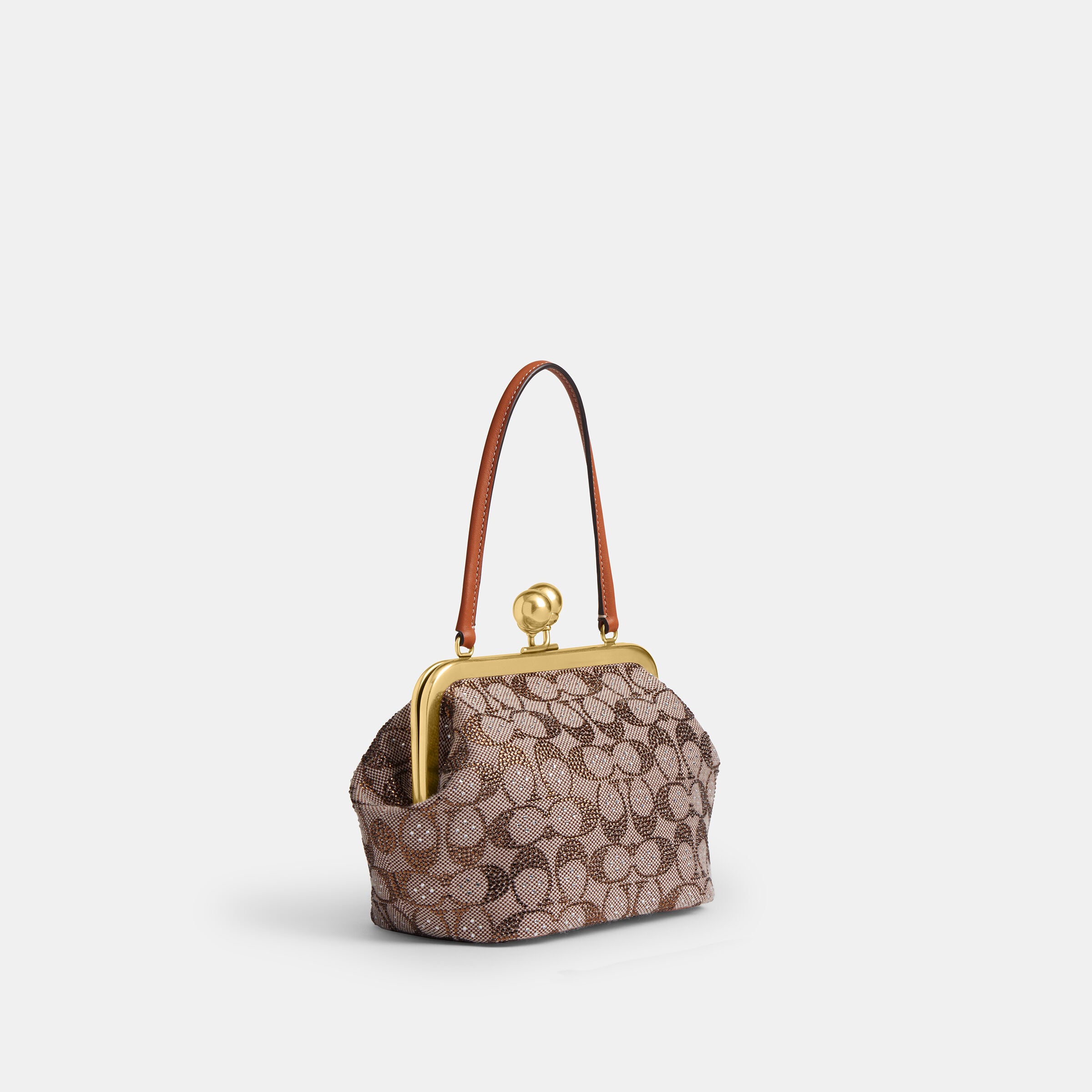 Buy COACH Kisslock Frame Bag 16 In Crystal Signature Jacquard