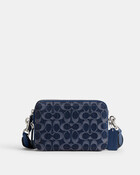 Charter Crossbody Bag 19 In Signature Denim