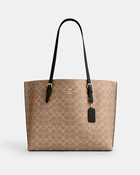 حقيبة يد مولي قماش قنب مغلف بشعار الماركة