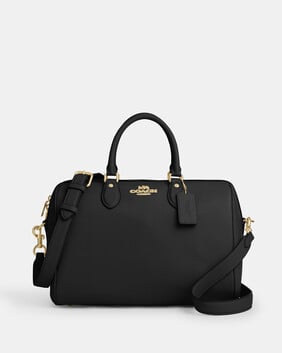 Rowan Large Satchel In Soft Pebbled Leather