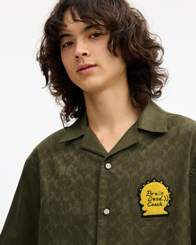 Brain Dead Signature Camp Shirt