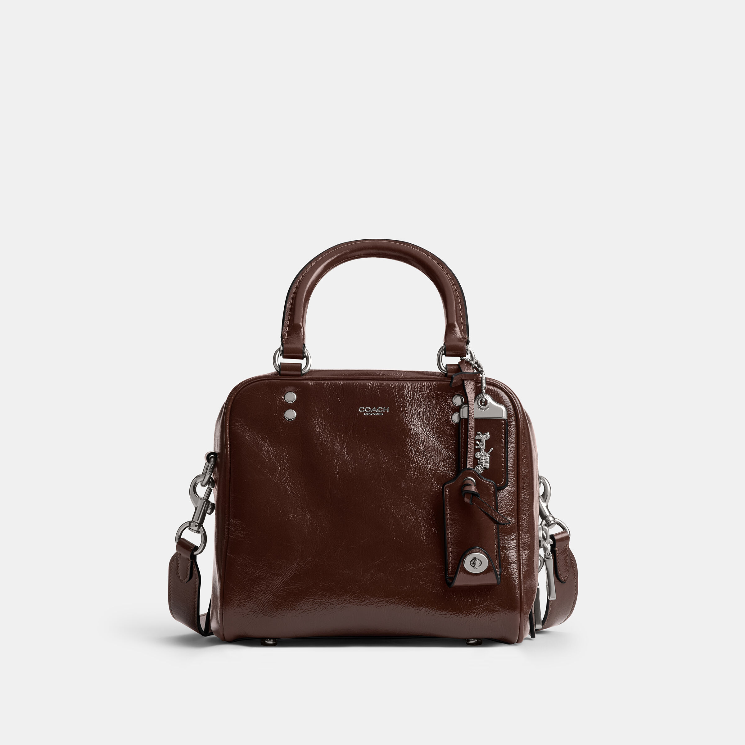 Buy COACH Cube Rogue Bag 20 DARK BROWN Online in UAE