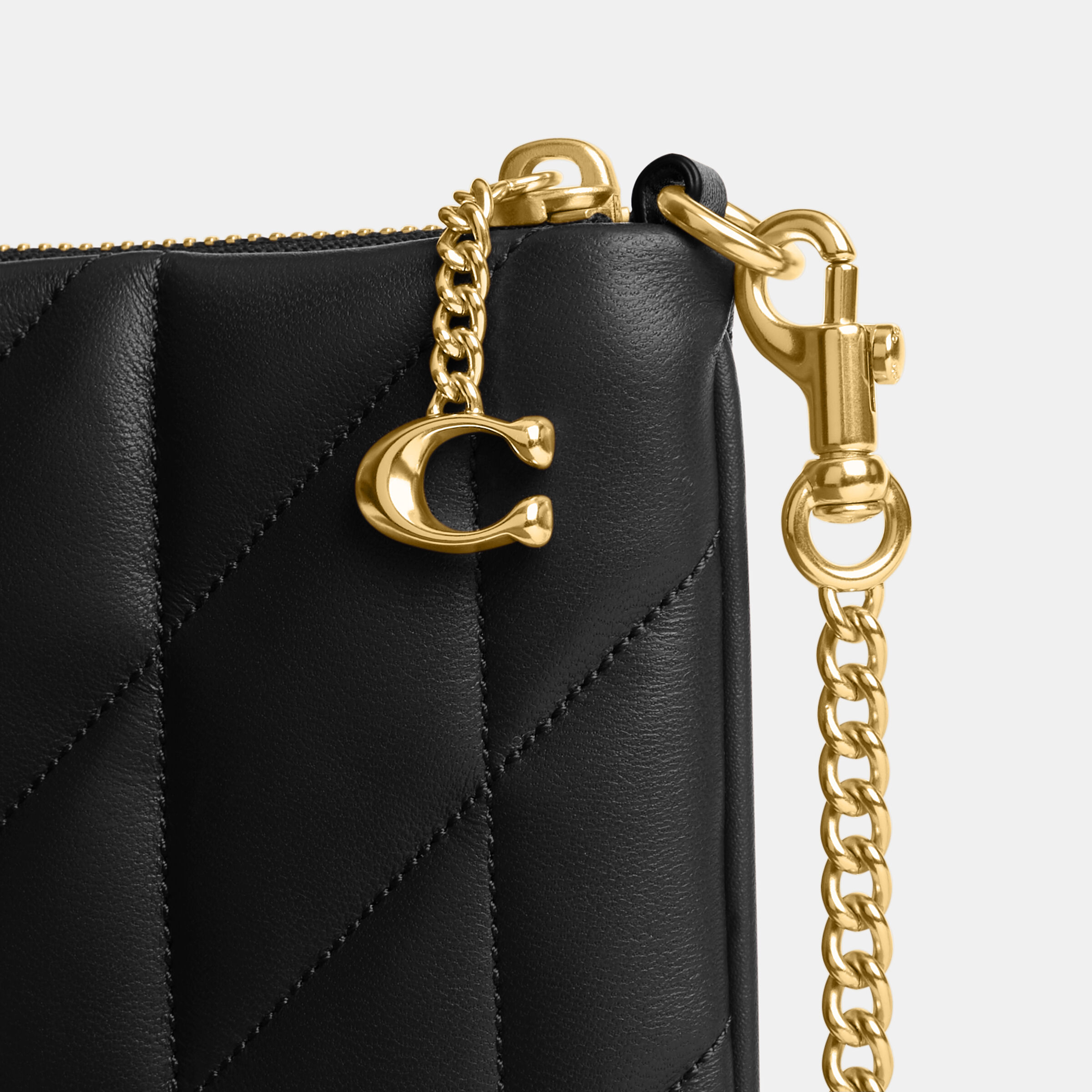 Buy COACH Pouch Bag With Pillow Quilting Black Online in UAE