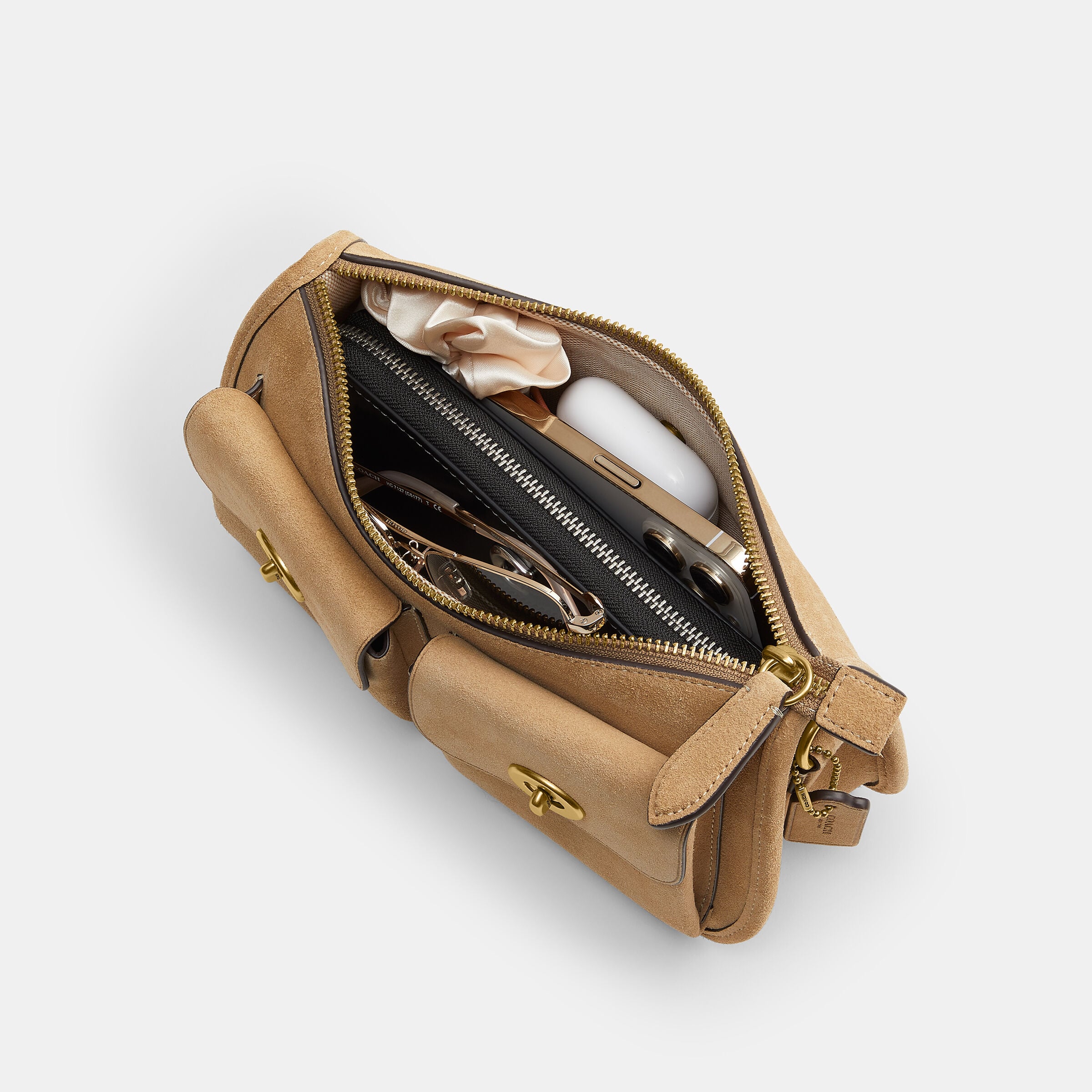 Buy COACH Twin Turnlock Waverly Bag Brown Online in UAE