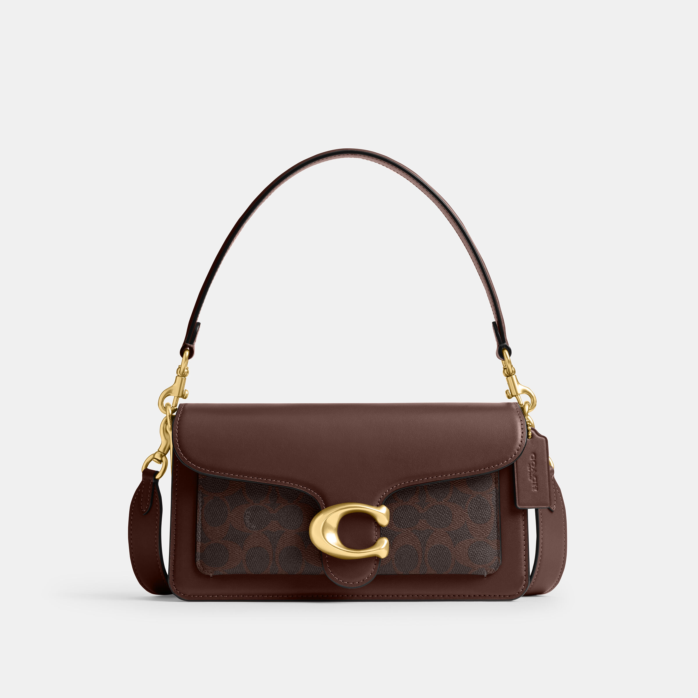 Buy COACH Tabby Shoulder Bag 26 In Signature Canvas DARK BROWN