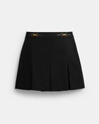 Sculpted C Pleated Skirt In Recycled Polyester