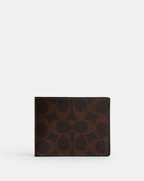 Slim Billfold Wallet In Signature Canvas